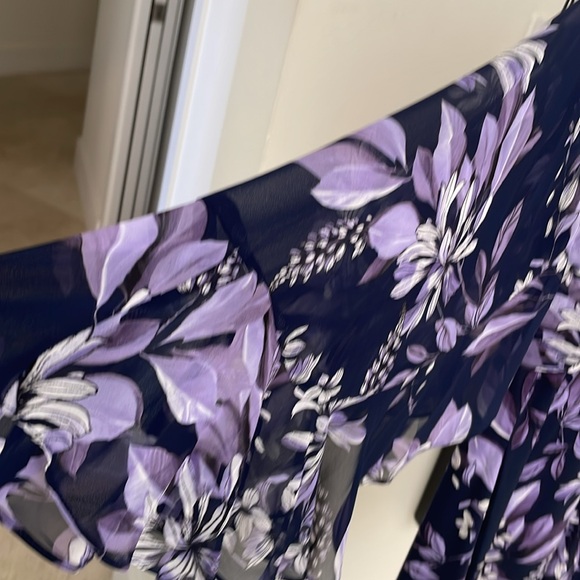 CONNECTED APPAREL CHIFFON SLEEVE DRESS - Picture 4 of 5